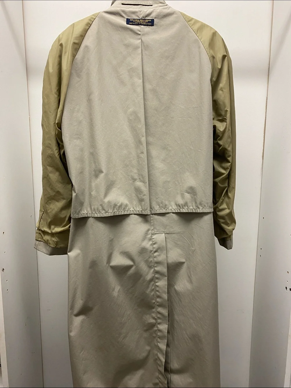 Brooks Brothers Vintage Classic Men's Tan Trench Coat Raincoat Overcoat